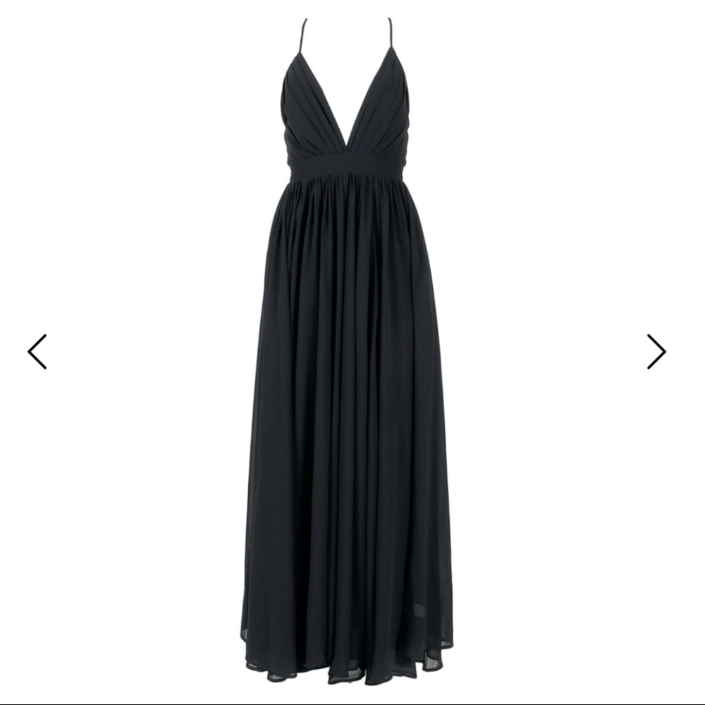 Formal maxi black dress